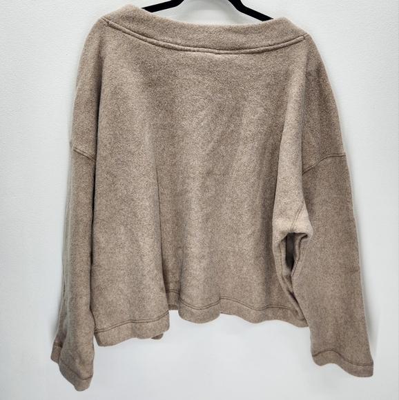 Haven Well Within Comfort Fleece V Neck Womens XXL Brown Loungewear - Picture 3 of 7